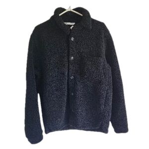 Zara Black Sherpa Shacket Ladies S-M